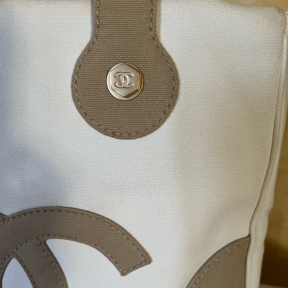Chanel Canvas Marshmallow CC Tote - Picture 12 of 13